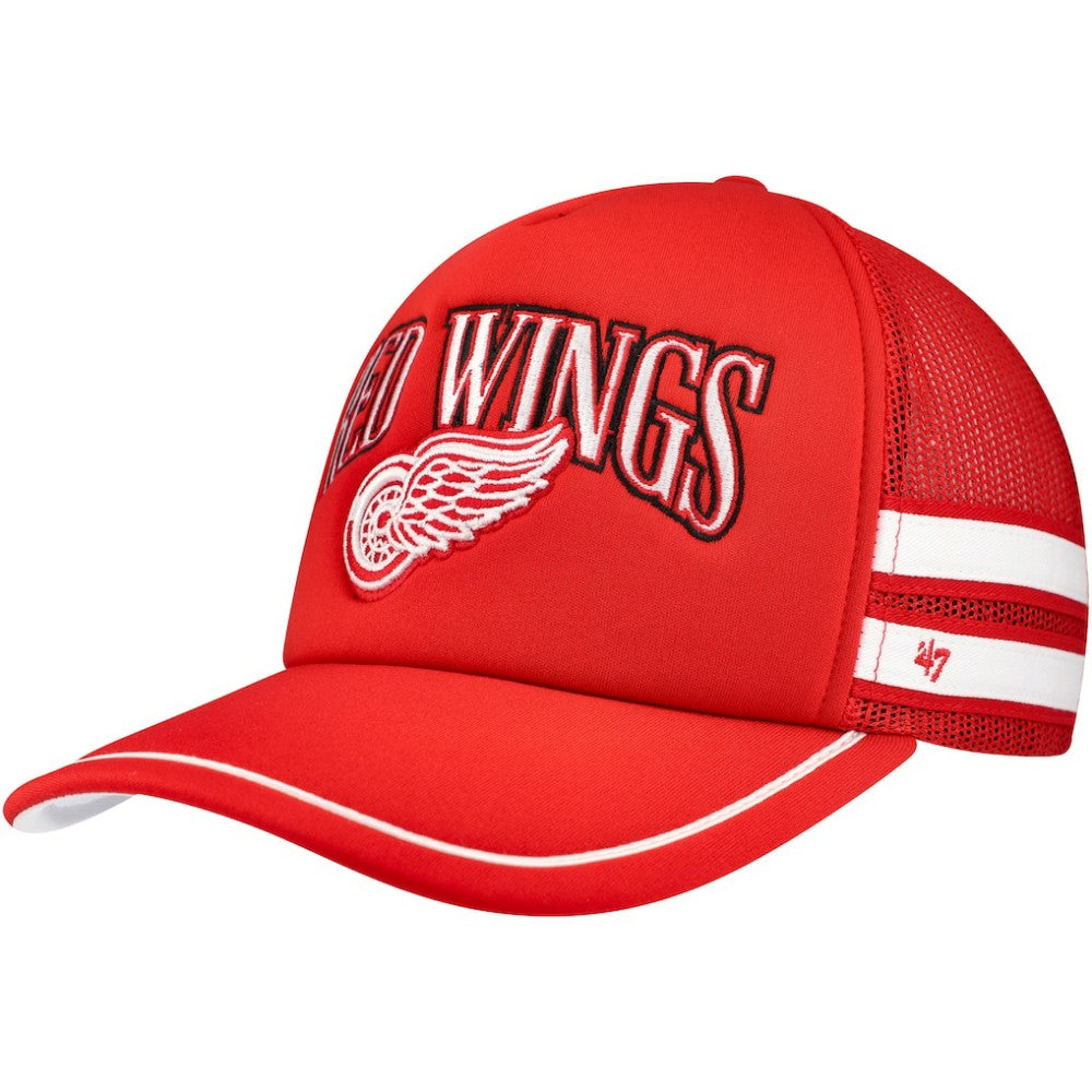 Detroit Red Wings '47 Sideband Stripes Trucker Snapback Hat Outlet