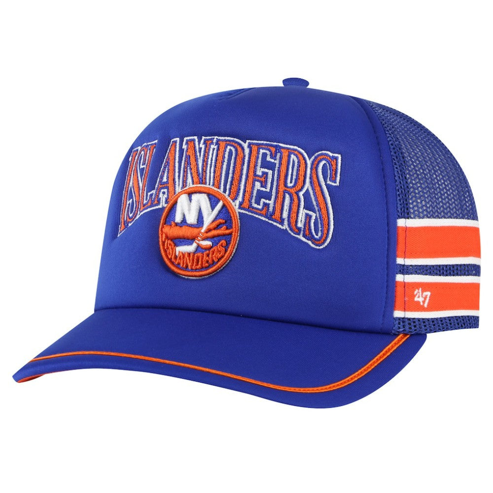 New York Islanders '47 Sideband Stripes Trucker Snapback Hat Online