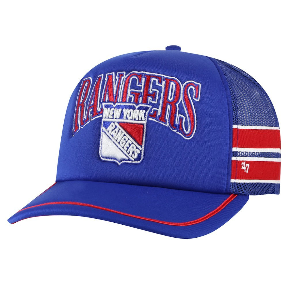 New York Rangers '47 Sideband Stripes Trucker Snapback Hat For Sale