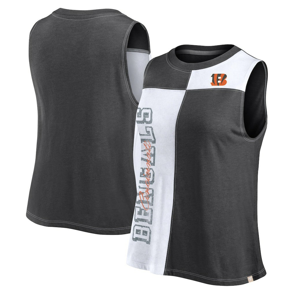 Cincinnati Bengals Fanatics Women's Script Color Block Tank Top