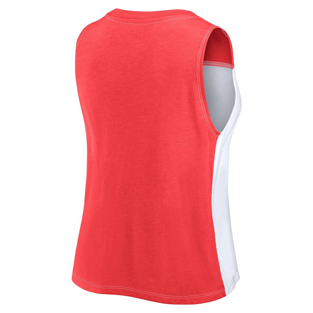 Kansas City Chiefs Fanatics Women's Script Color Block Tank Top