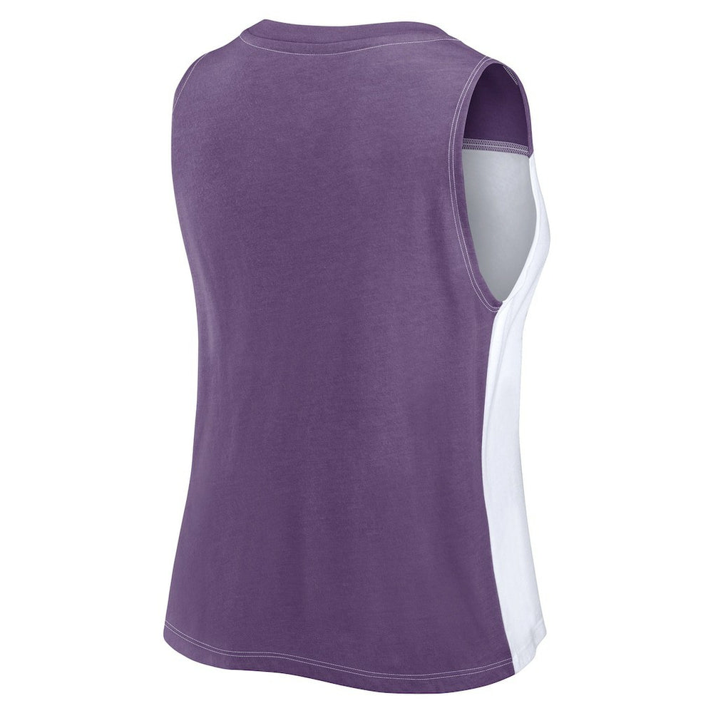 Minnesota Vikings Fanatics Women's Script Color Block Tank Top