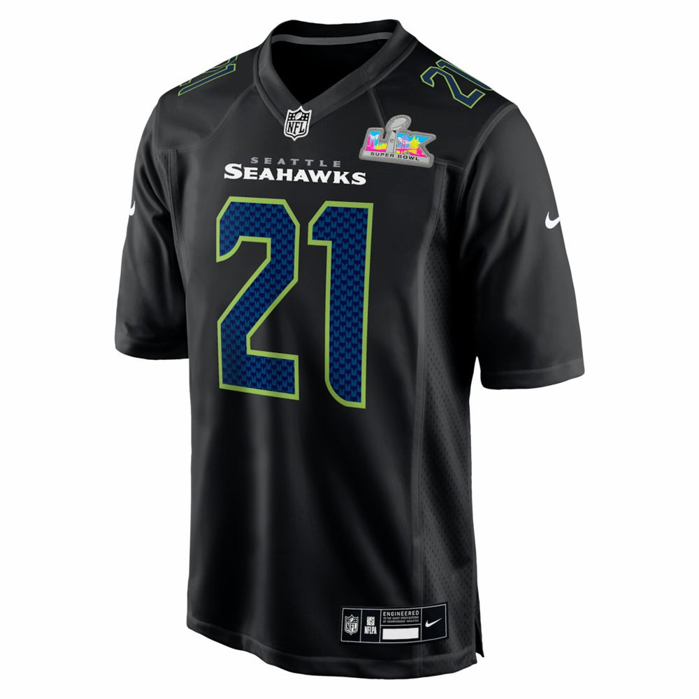 Seattle Seahawks Nike Devon Witherspoon  Super Bowl LX Patch Carbon Fashion Game Jersey