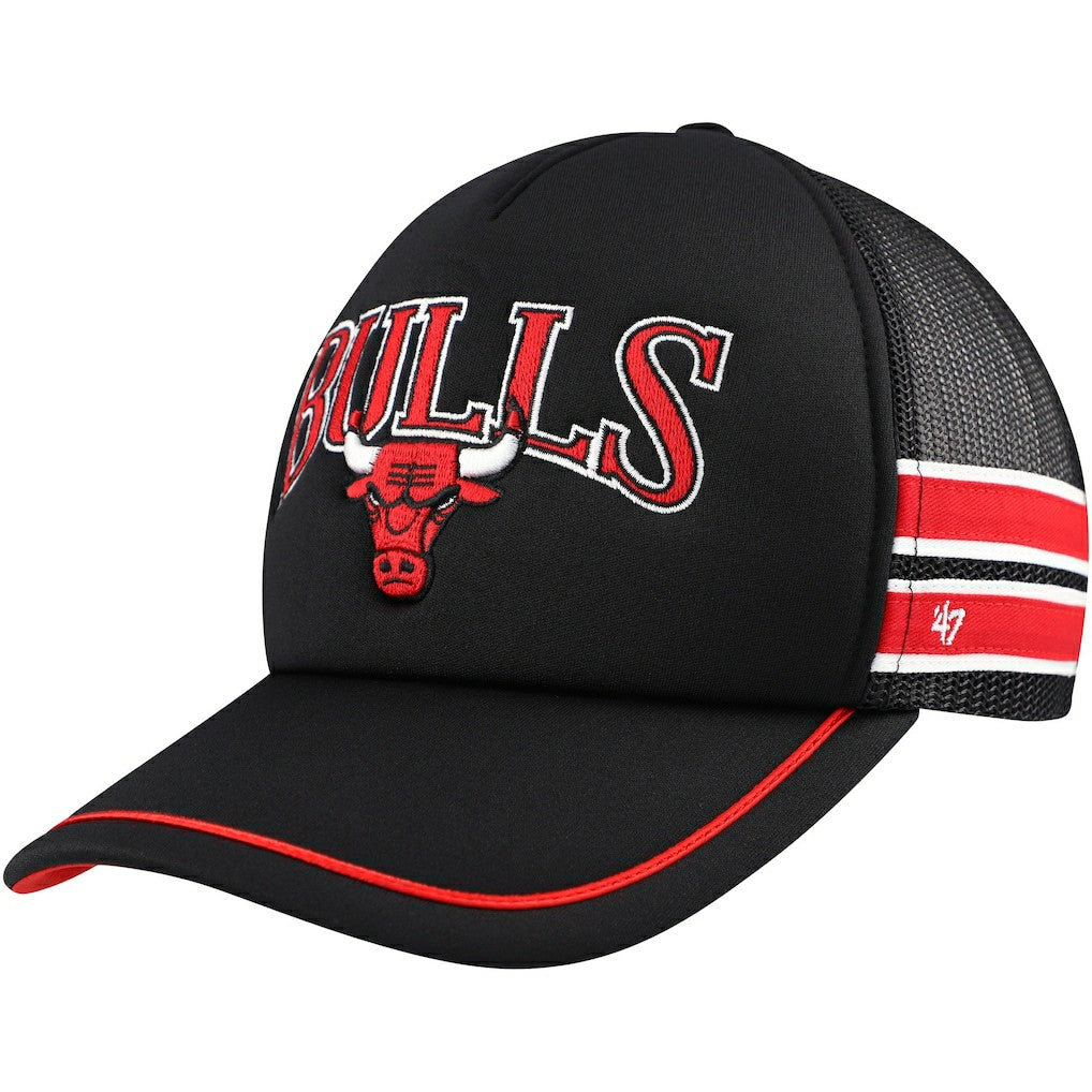 Chicago Bulls '47 Sidebrand Stripes Trucker Adjustable Hat New