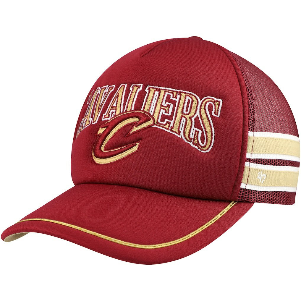 Cleveland Cavaliers '47 Sidebrand Stripes Trucker Adjustable Hat sale On Sale