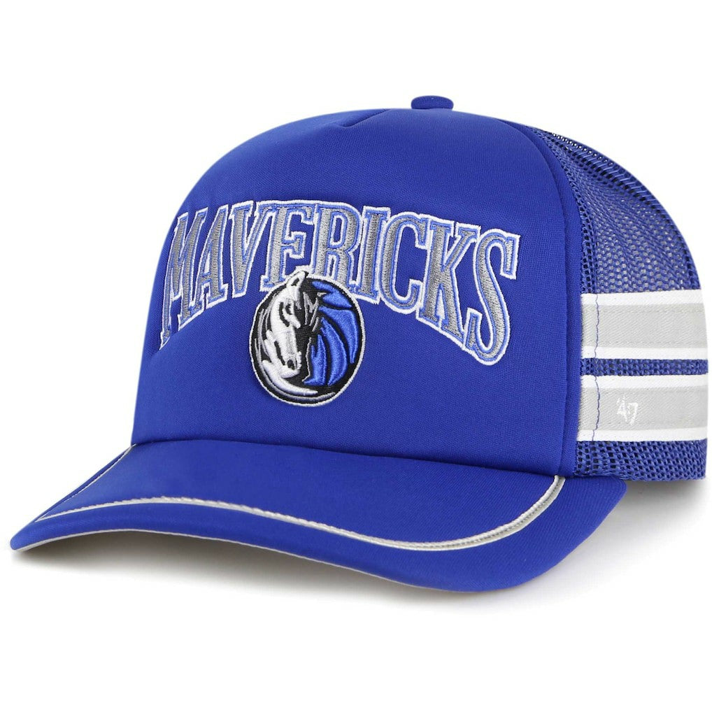 Dallas Mavericks '47 Sidebrand Stripes Trucker Adjustable Hat sale On Sale