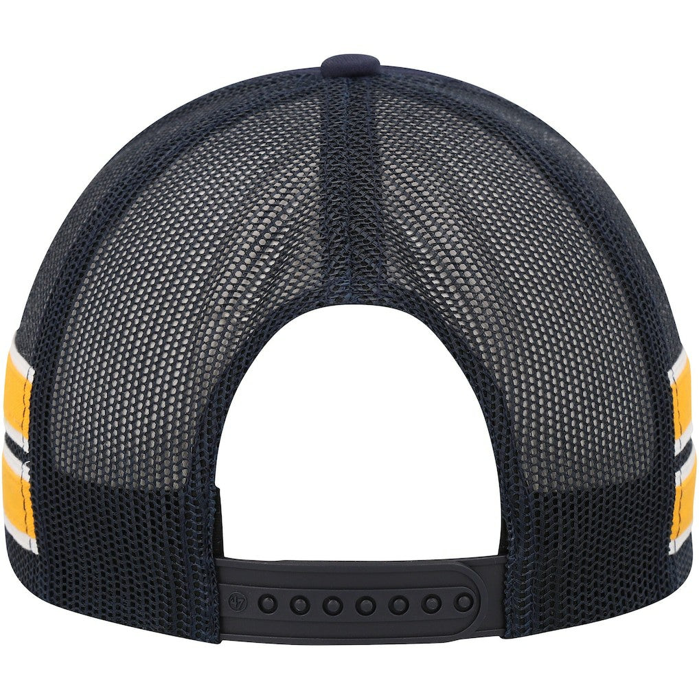 Denver Nuggets '47 Sidebrand Stripes Trucker Adjustable Hat sale On Sale