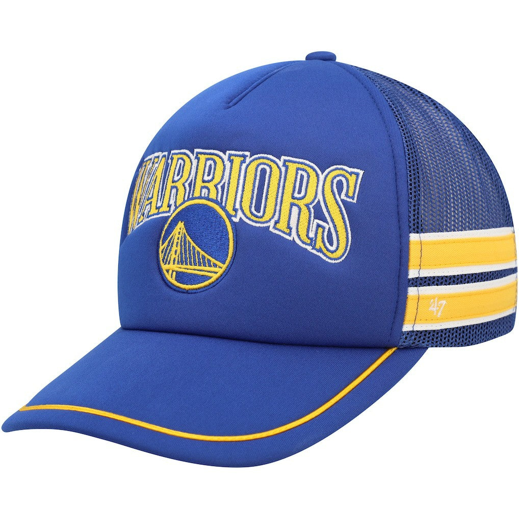 Golden State Warriors '47 Sidebrand Stripes Trucker Adjustable Hat sale Discount