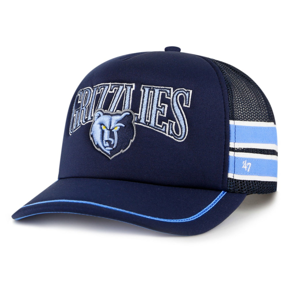 Memphis Grizzlies '47 Sidebrand Stripes Trucker Adjustable Hat For Sale