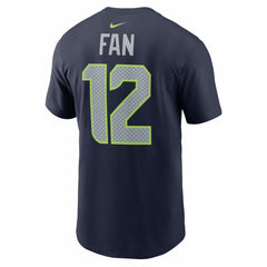 Seattle Seahawks Nike 12s  Super Bowl LX Patch Name & Number T-Shirt