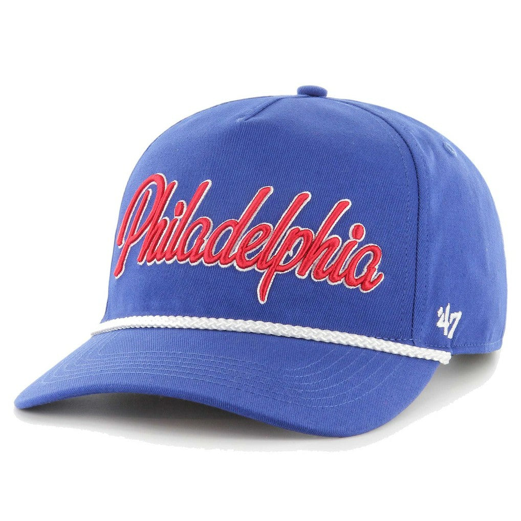 Philadelphia 76ers '47 Overhand Logo Hitch Adjustable Hat sale On Sale