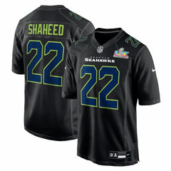 Seattle Seahawks Nike Rashid Shaheed  Super Bowl LX Patch Carbon Fashion Game Jersey