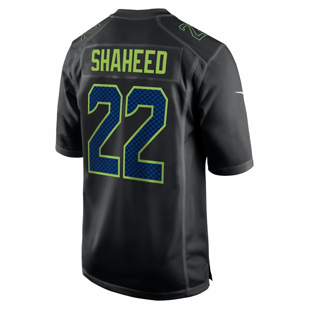 Seattle Seahawks Nike Rashid Shaheed  Super Bowl LX Patch Carbon Fashion Game Jersey