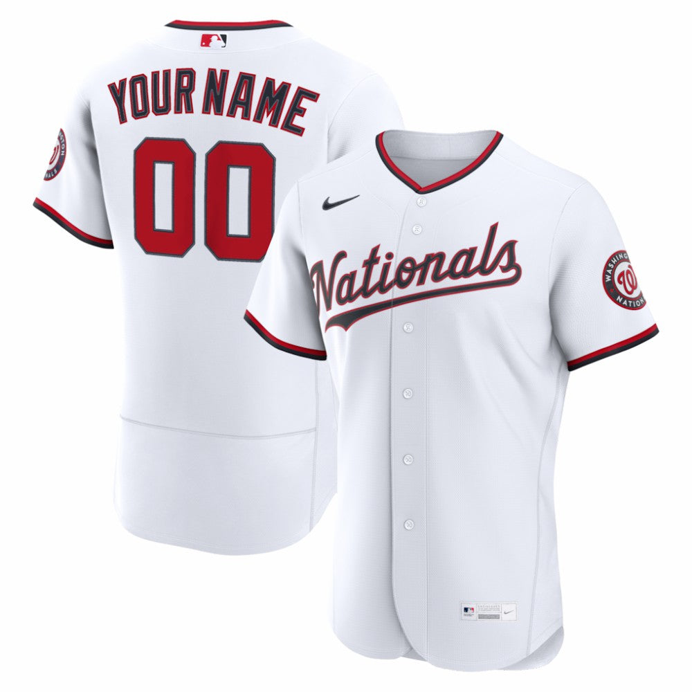 Washington Nationals Nike Home Authentic Custom Jersey | MLB Sale