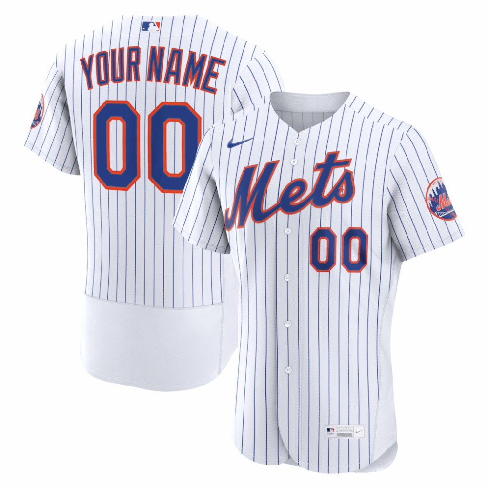 New York Mets Nike Home Authentic Custom Jersey | MLB Online
