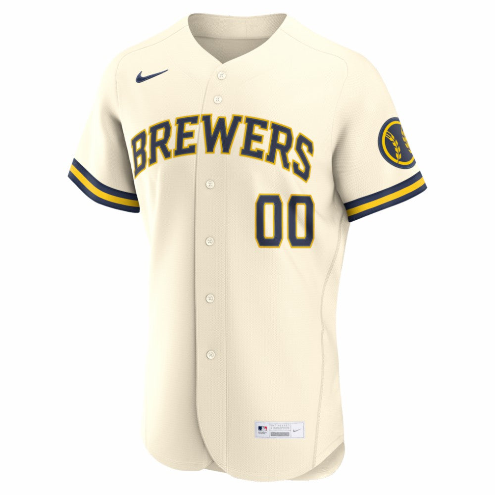 Milwaukee Brewers Nike Home Authentic Custom Jersey | MLB Near me