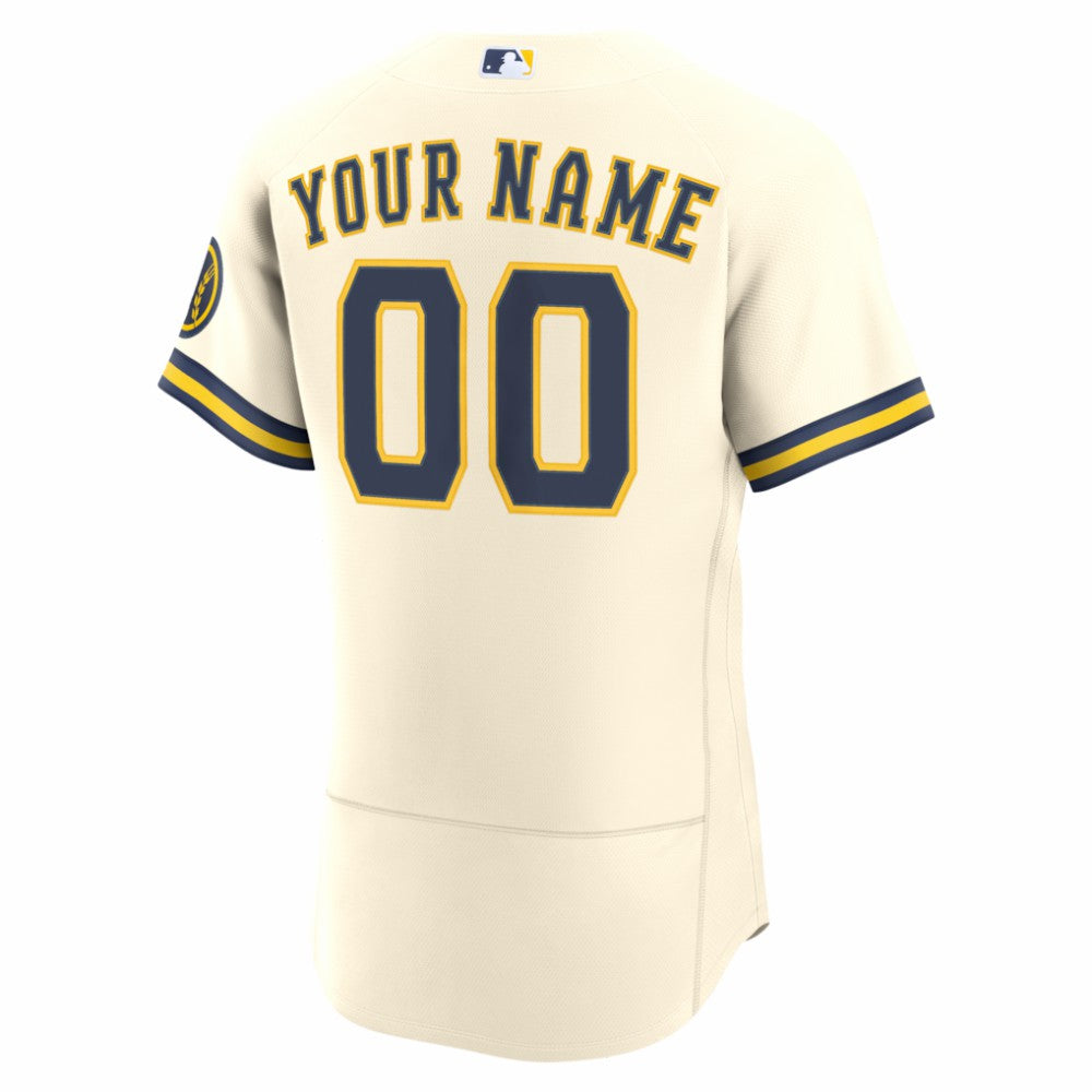 Milwaukee Brewers Nike Home Authentic Custom Jersey | MLB Near me