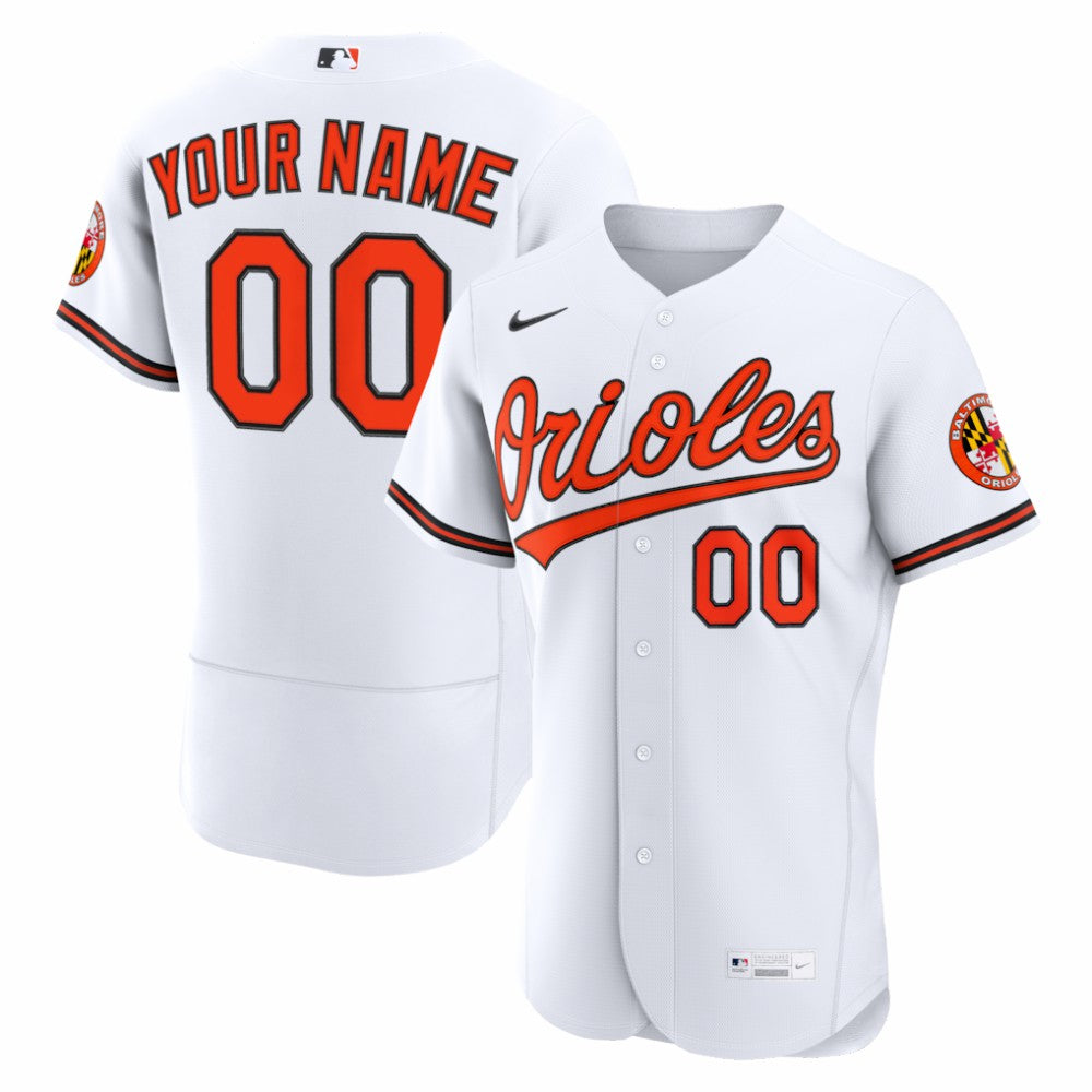 Baltimore Orioles Nike Home Authentic Custom Jersey | MLB Discount