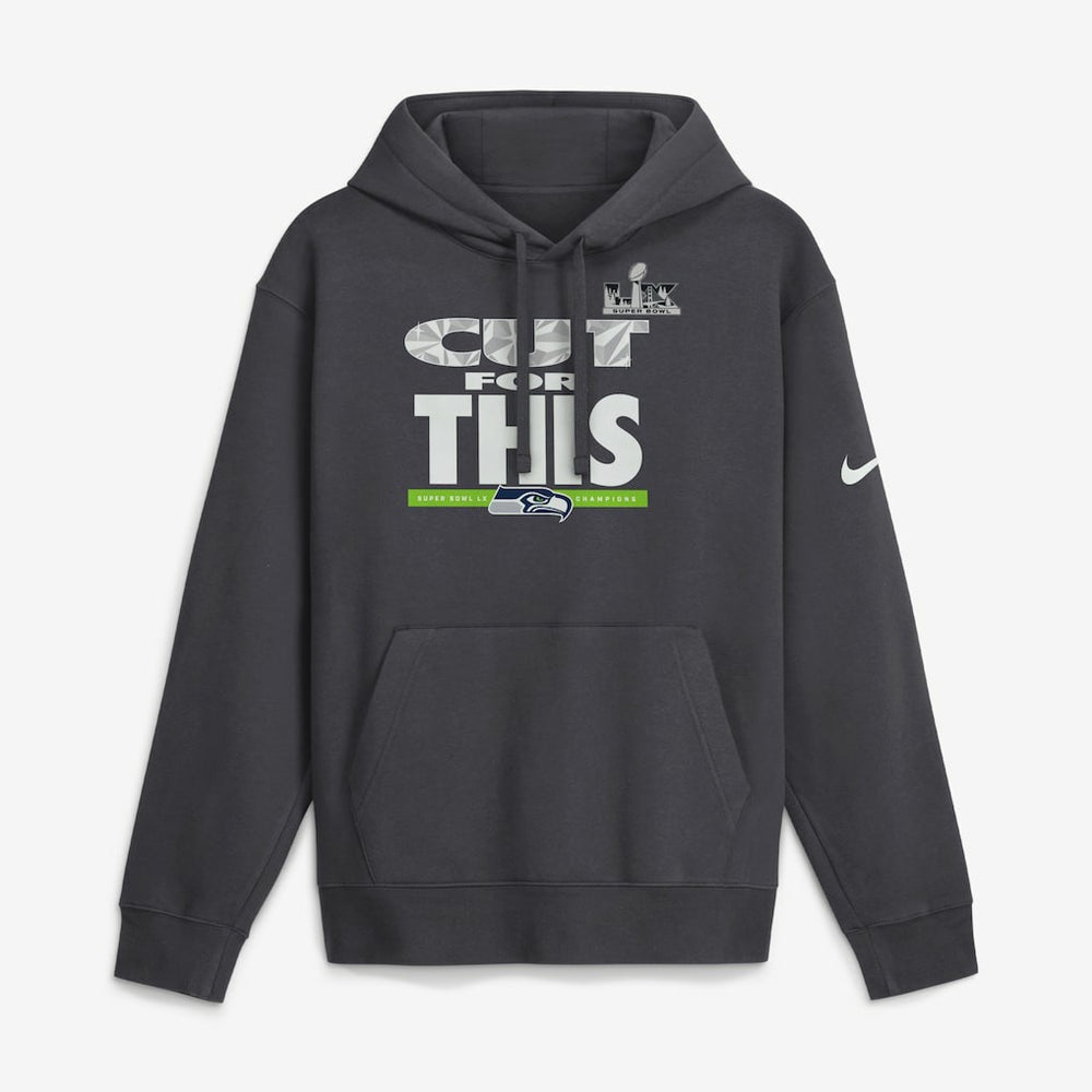 Seattle Seahawks Nike Super Bowl LX Champions Pickoff Move Parade Club Fleece Hoodie