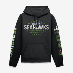 Seattle Seahawks Fanatics Super Bowl LX Champions Banner Year Hoodie
