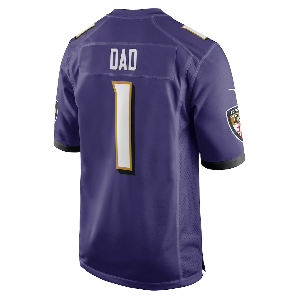 Baltimore Ravens Nike Number 1 Dad  Game Jersey