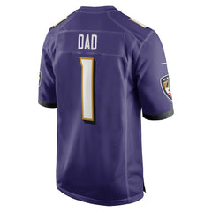 Baltimore Ravens Nike Number 1 Dad  Game Jersey