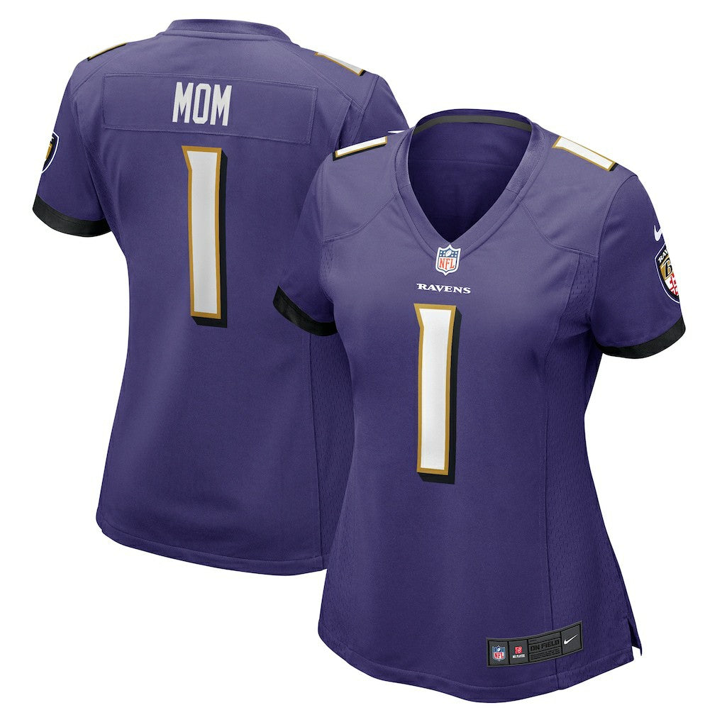 Baltimore Ravens Nike Number 1 Mom  Women's Game Jersey