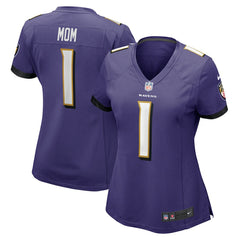 Baltimore Ravens Nike Number 1 Mom  Women's Game Jersey