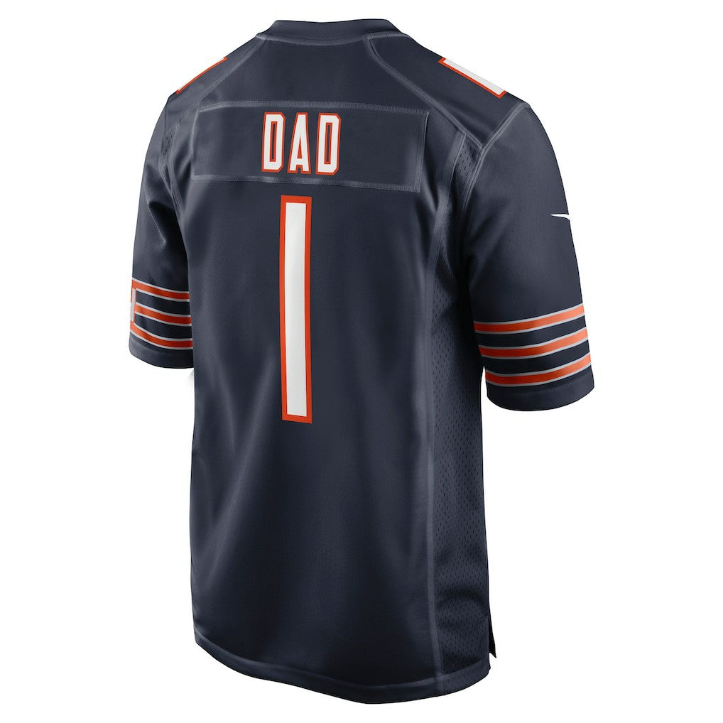 Chicago Bears Nike Number 1 Dad  Game Jersey