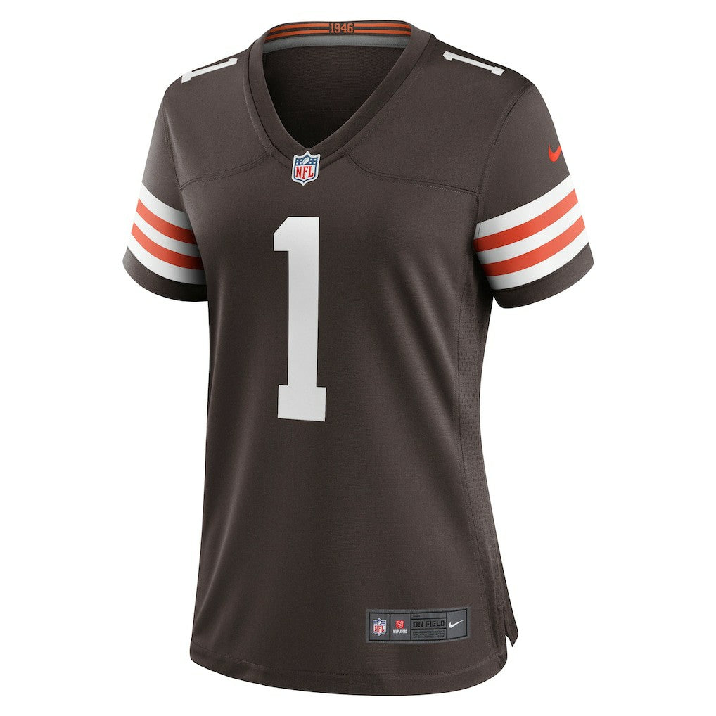 Cleveland Browns Nike Number 1 Mom  Women's Game Jersey