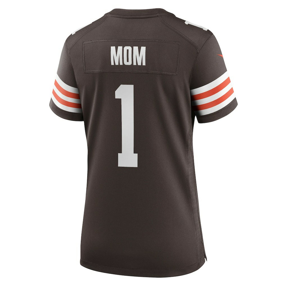 Cleveland Browns Nike Number 1 Mom  Women's Game Jersey