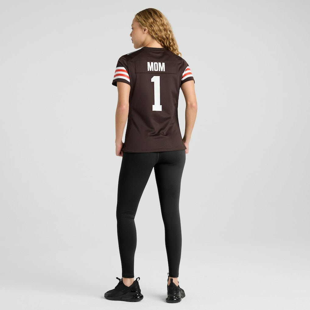 Cleveland Browns Nike Number 1 Mom  Women's Game Jersey