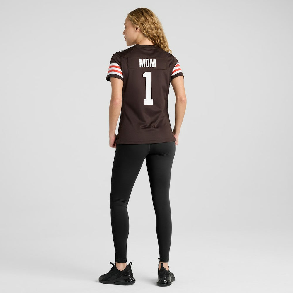 Cleveland Browns Nike Number 1 Mom  Women's Game Jersey