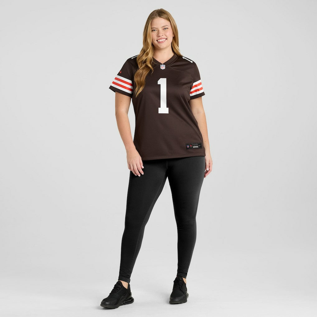 Cleveland Browns Nike Number 1 Mom  Women's Game Jersey