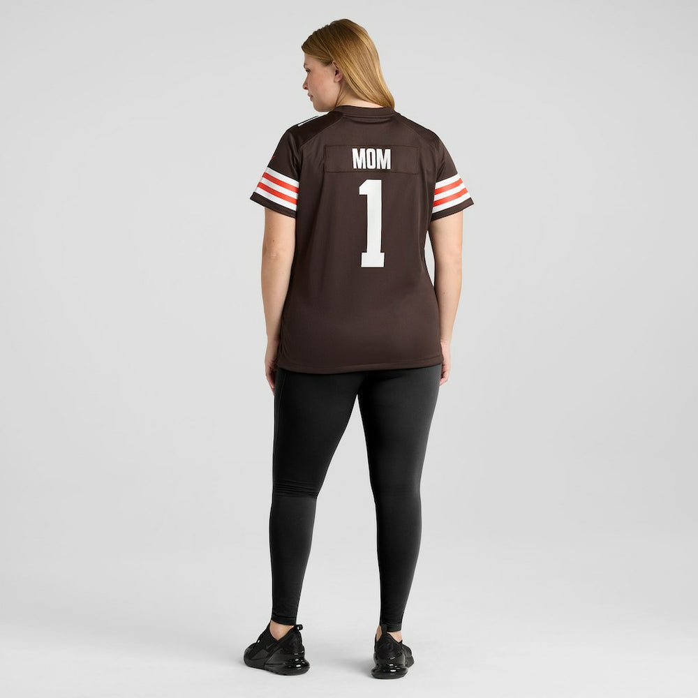 Cleveland Browns Nike Number 1 Mom  Women's Game Jersey