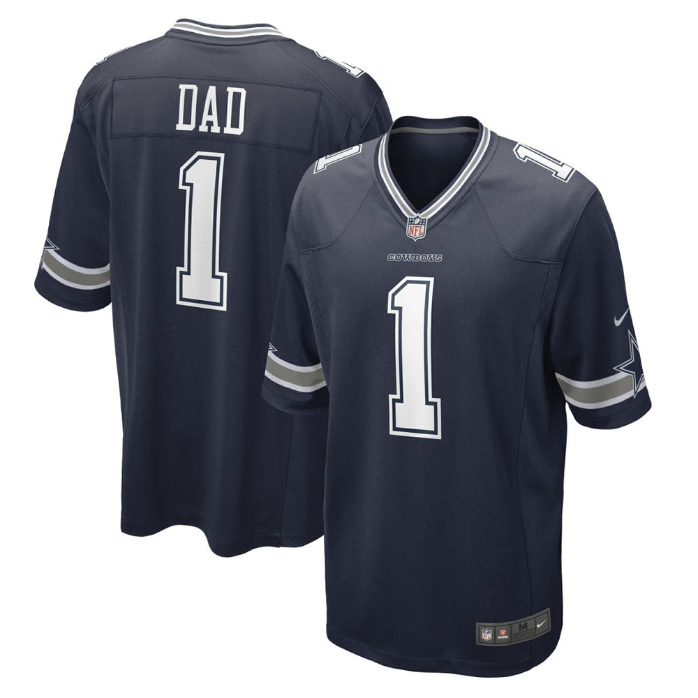 Dallas Cowboys Nike Number 1 Dad  Game Jersey
