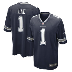 Dallas Cowboys Nike Number 1 Dad  Game Jersey