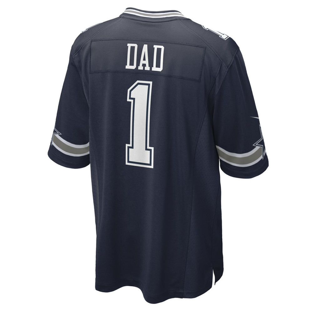 Dallas Cowboys Nike Number 1 Dad  Game Jersey