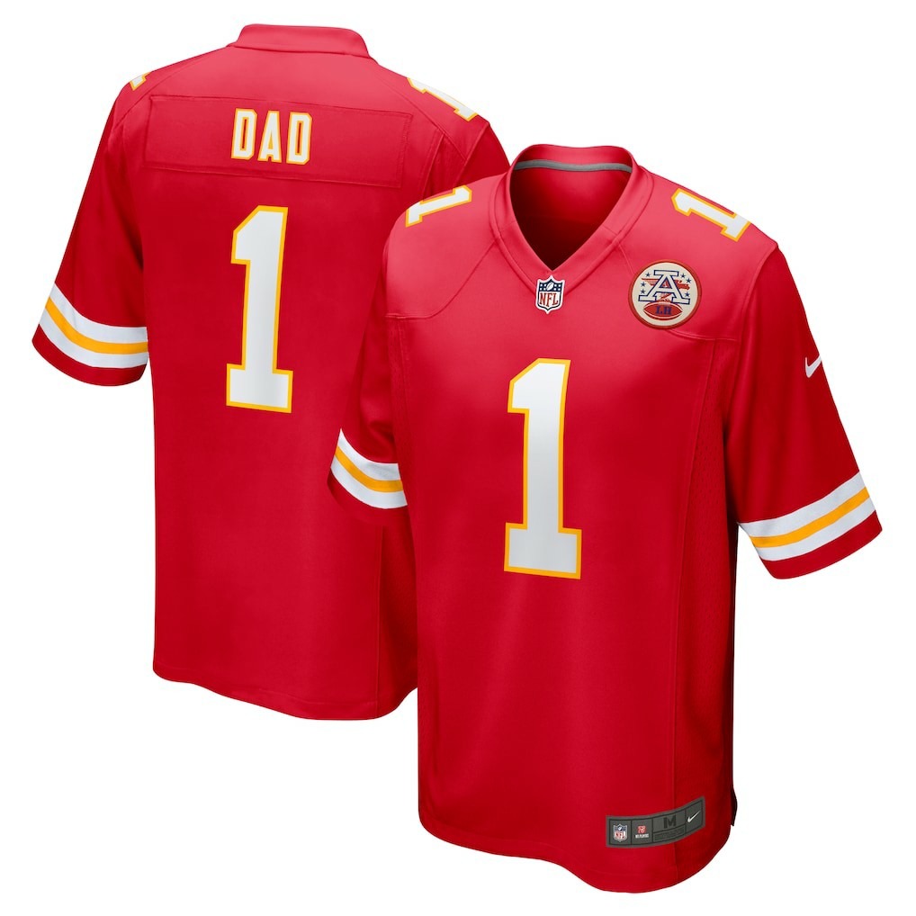 Kansas City Chiefs Nike Number 1 Dad  Game Jersey