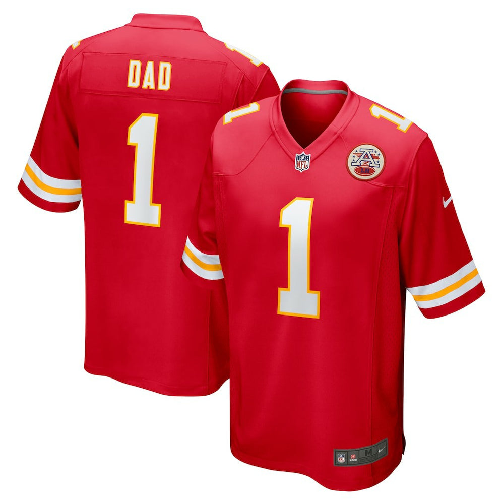 Kansas City Chiefs Nike Number 1 Dad  Game Jersey