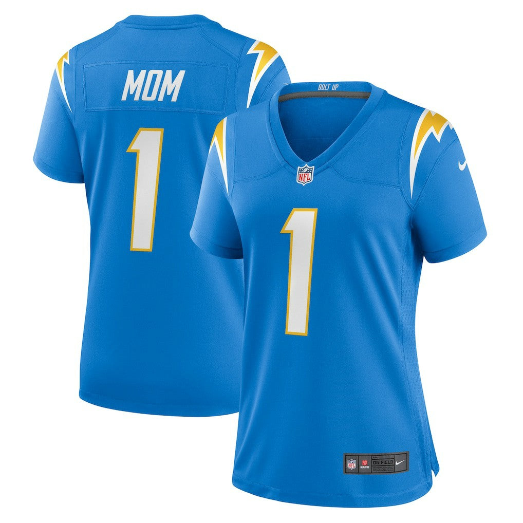 Los Angeles Chargers Nike Number 1 Mom  Women's Game Jersey
