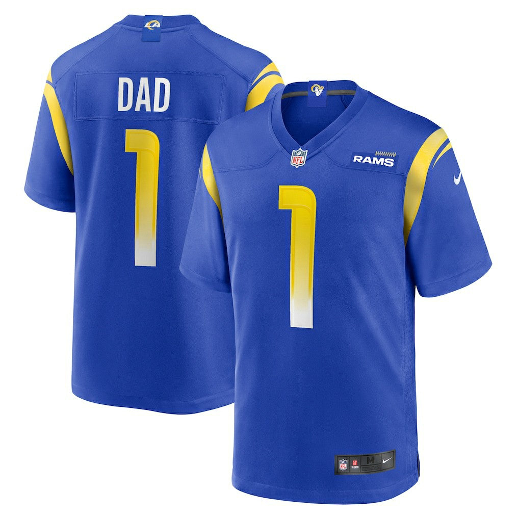 Los Angeles Rams Nike Number 1 Dad  Game Jersey