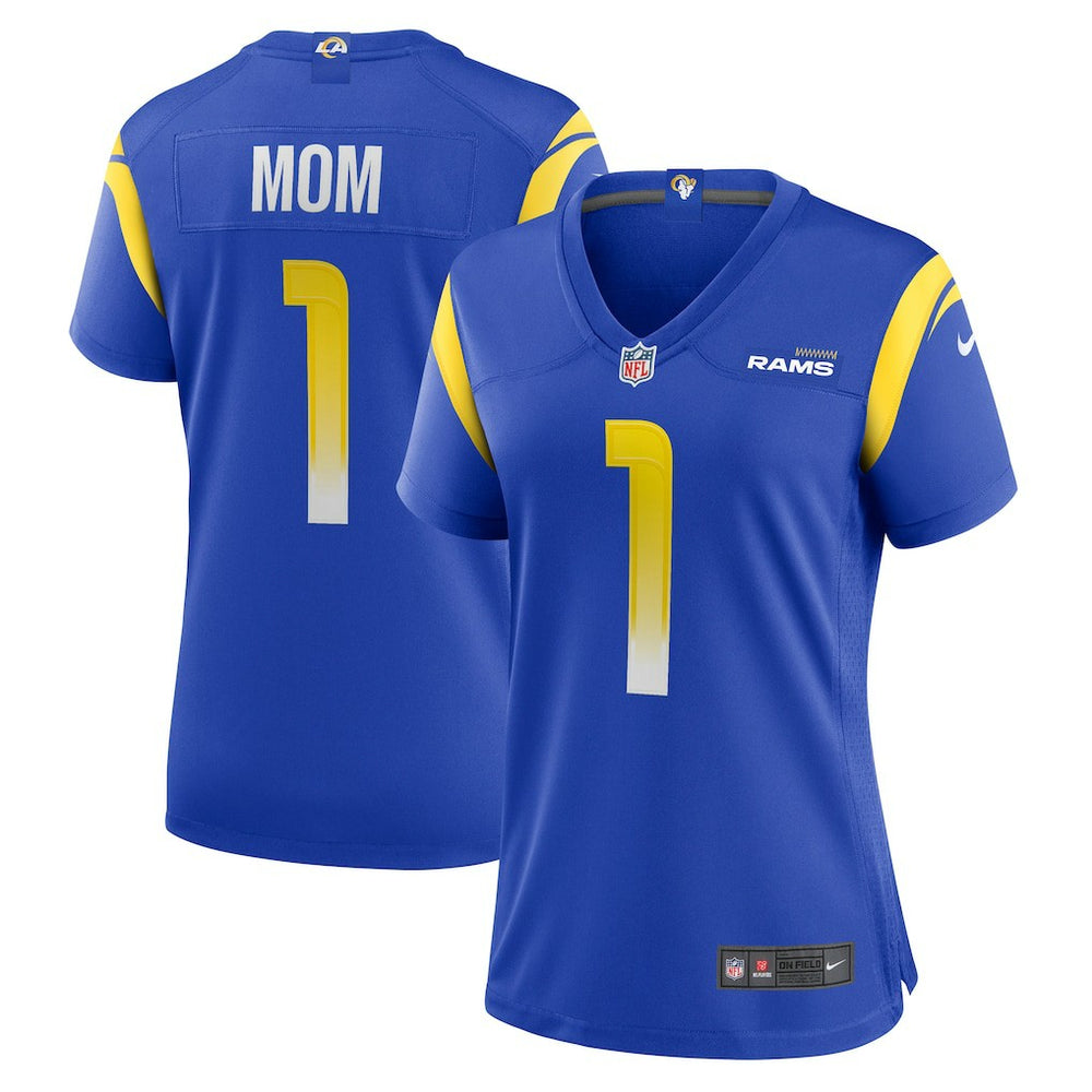 Los Angeles Rams Nike Number 1 Mom  Women's Game Jersey
