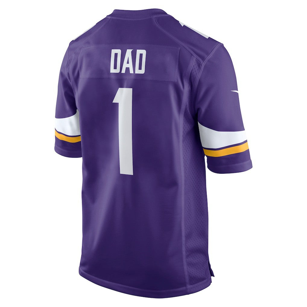 Minnesota Vikings Nike Number 1 Dad  Game Jersey