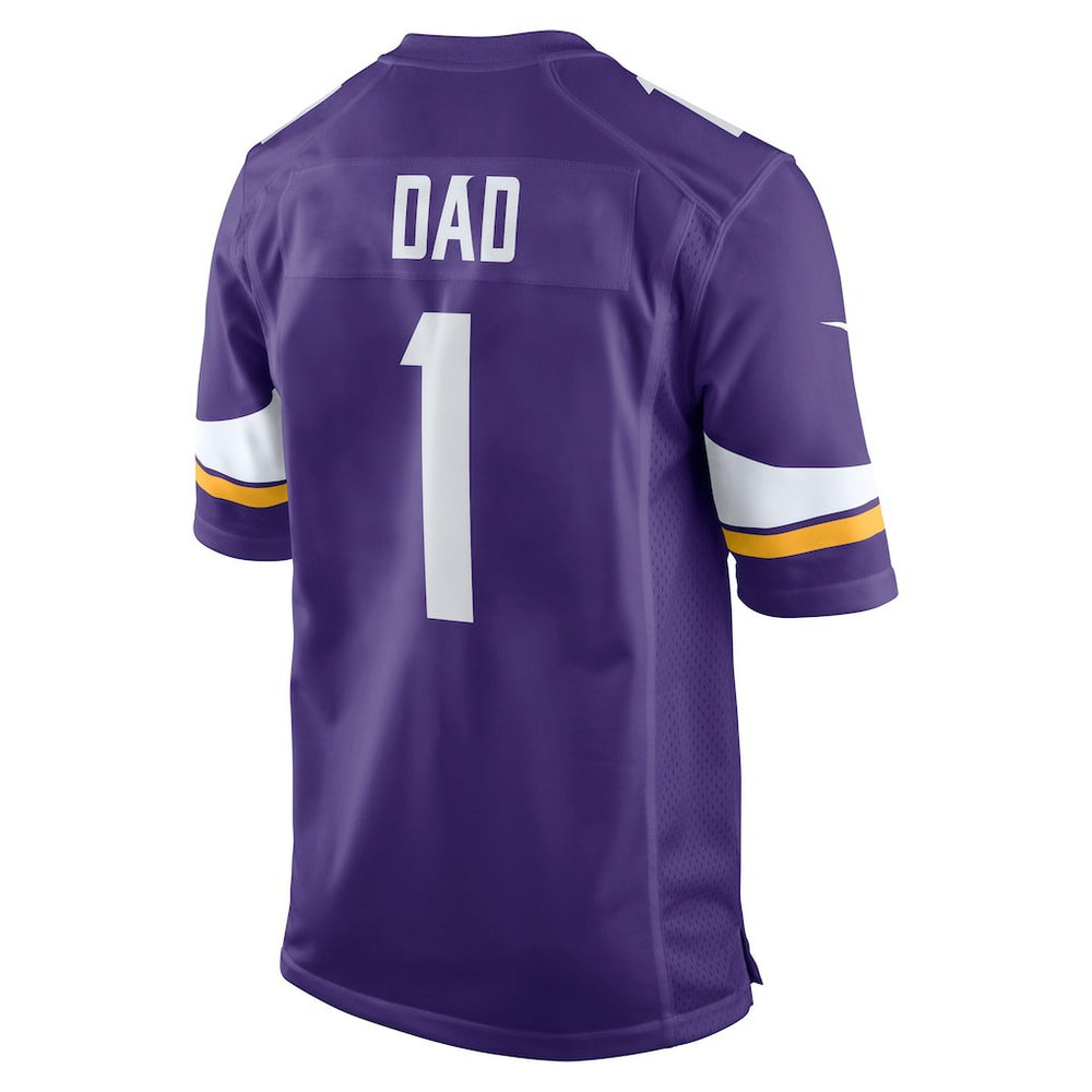 Minnesota Vikings Nike Number 1 Dad  Game Jersey
