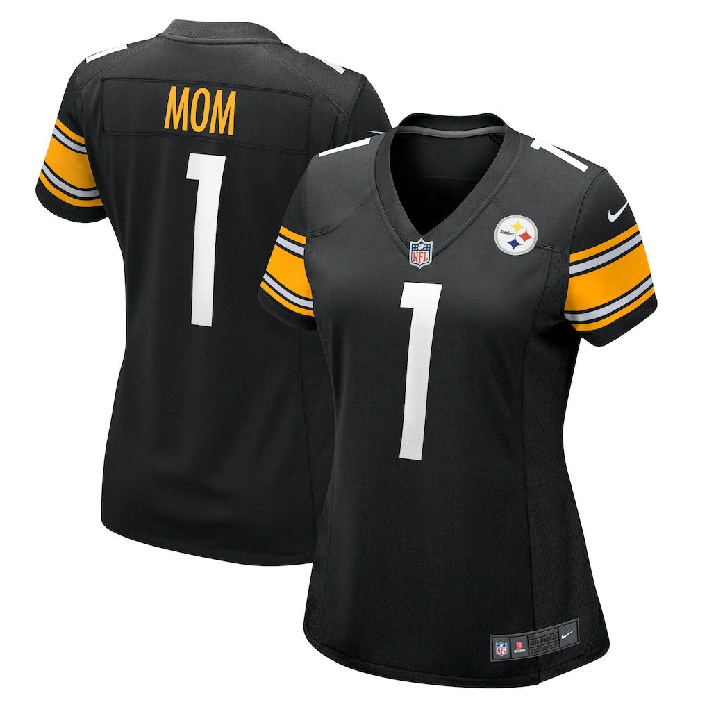 Pittsburgh Steelers Nike Number 1 Mom  Women's Game Jersey