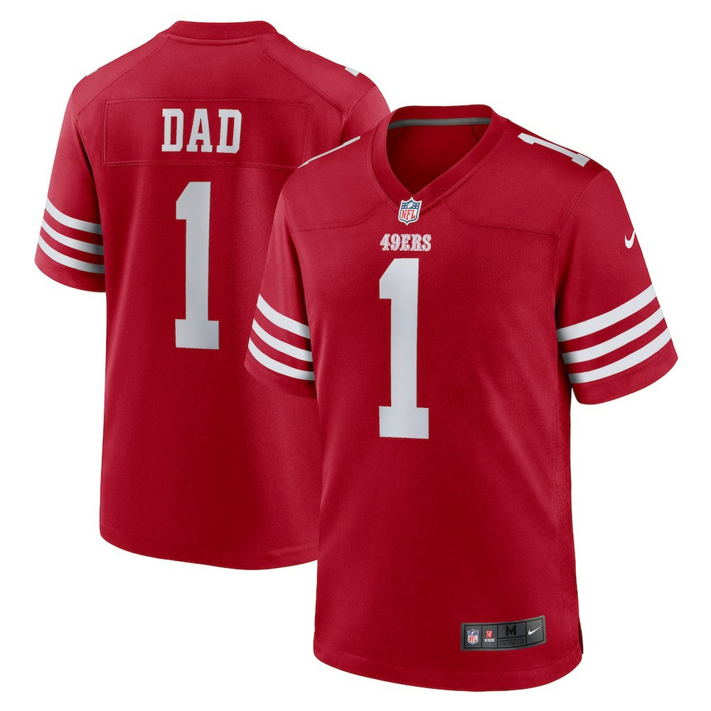 San Francisco 49ers Nike Number 1 Dad  Game Jersey