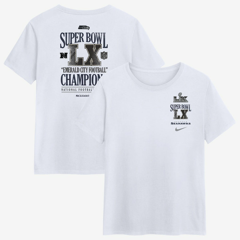 Seattle Seahawks Nike Women's Super Bowl LX Champions Long Ball T-Shirt
