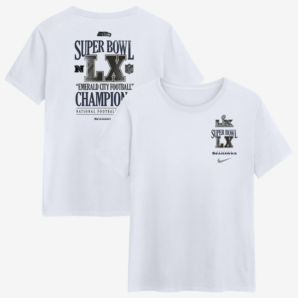 Seattle Seahawks Nike Women's Super Bowl LX Champions Long Ball T-Shirt