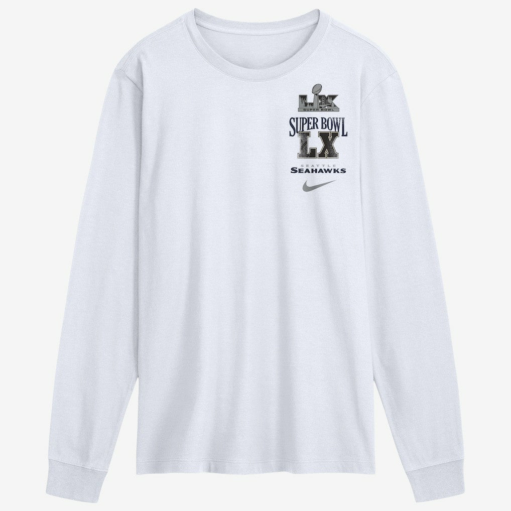 Seattle Seahawks Nike Super Bowl LX Champions Long Ball Long Sleeve T-Shirt